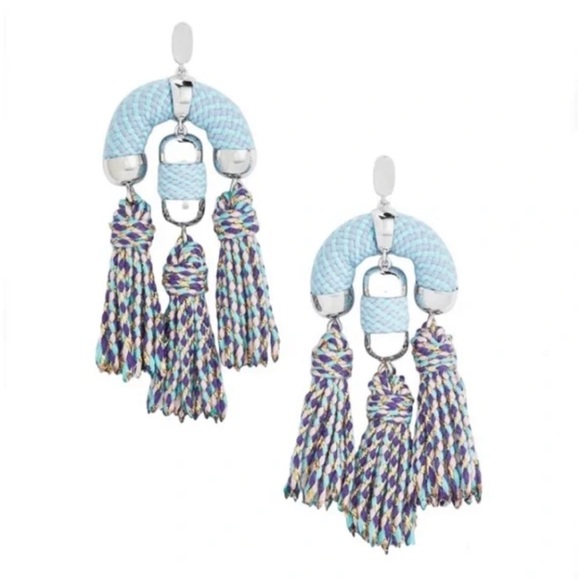 Kendra Scott Masie Statement Tassel Drop Earrings - Picture 1 of 9